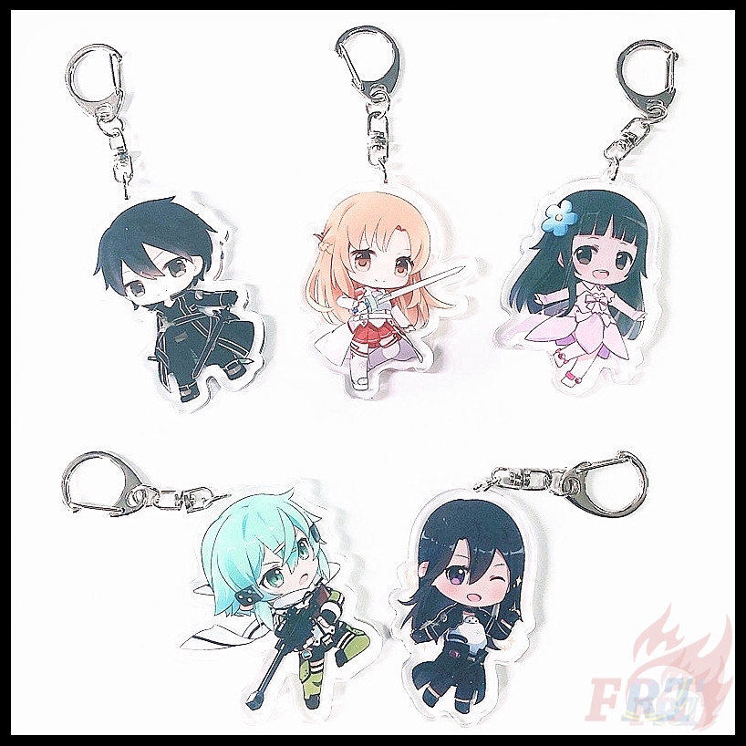 ❀ Sword Art Online - SAO Móc khóa - Series 01 ：9 Styles ❀ 1Pc Anime Character Acrylic Keyrings Pendant Gifts Keychains