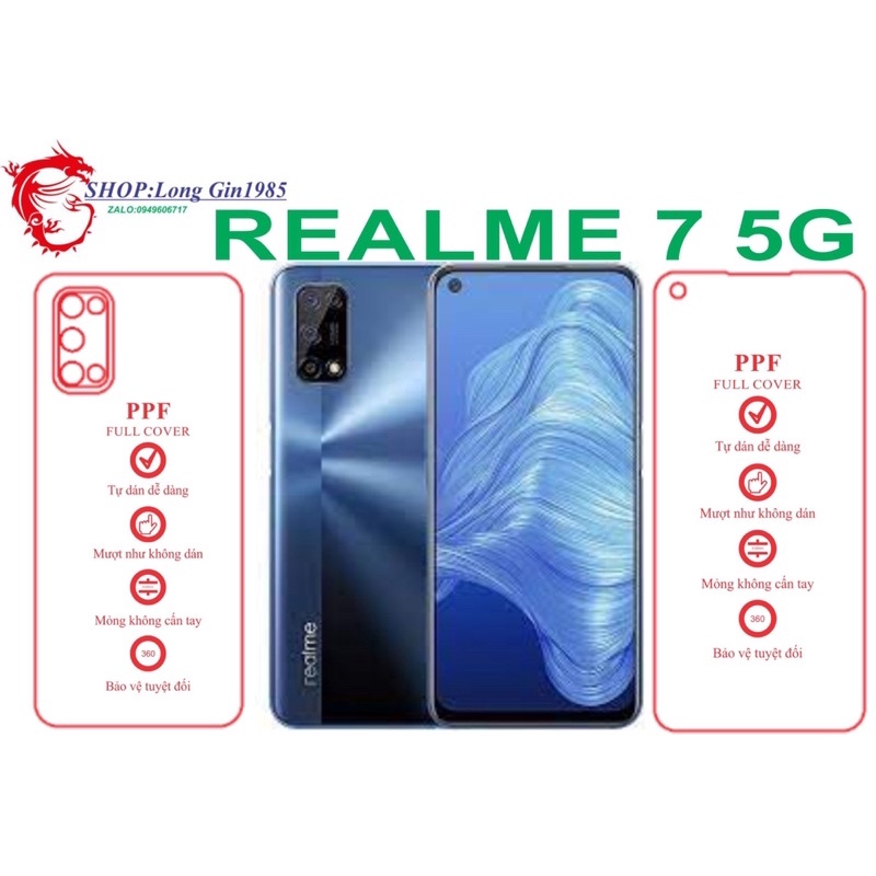 miếng dán trong Ppf  chống va đập chống trầy xước cho dt REALME 7 5G