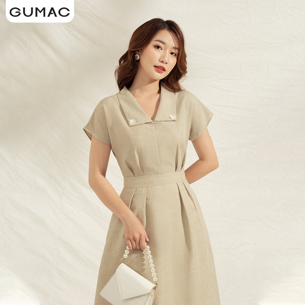 Đầm cổ lật ly mở DA1102 GUMAC | BigBuy360 - bigbuy360.vn