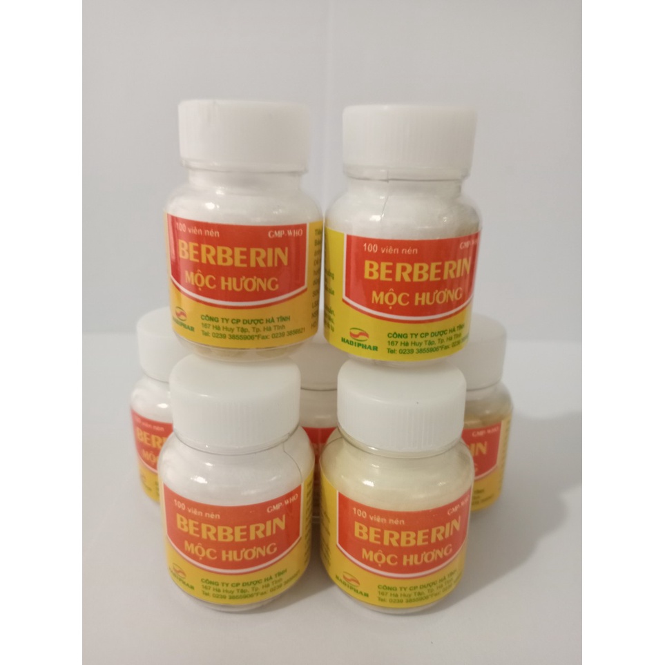 BERBERIN MỘC HƯƠNG Lọ 100 viên