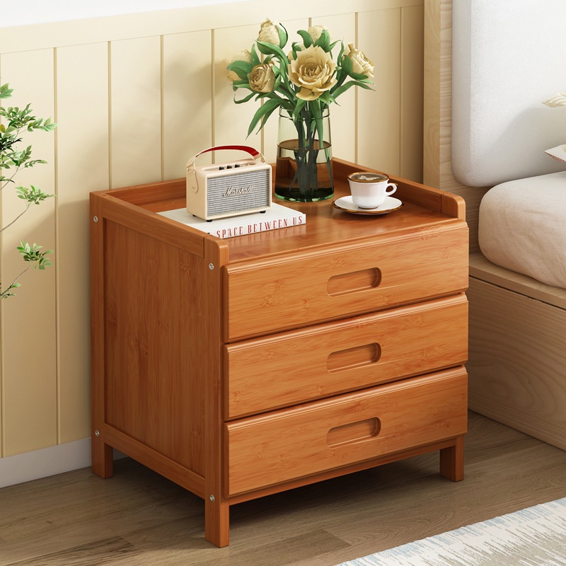 Rất khuyến khích✣Nhỏ tủ đựng đồ tủ đựng đồ đơn giản tủ đầu giường hiện đại tủ gỗ nguyên khối tủ đầu giường tủ mini đơn g
