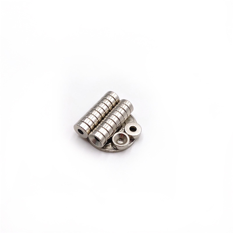 Nam châm câu cá 8x3 lỗ 3mm dùng làm cầu câu đồ chơi