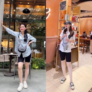 Quần legging, quần đùi nữ ngắn nhiều màu chất vải mịn co dãn - short legging