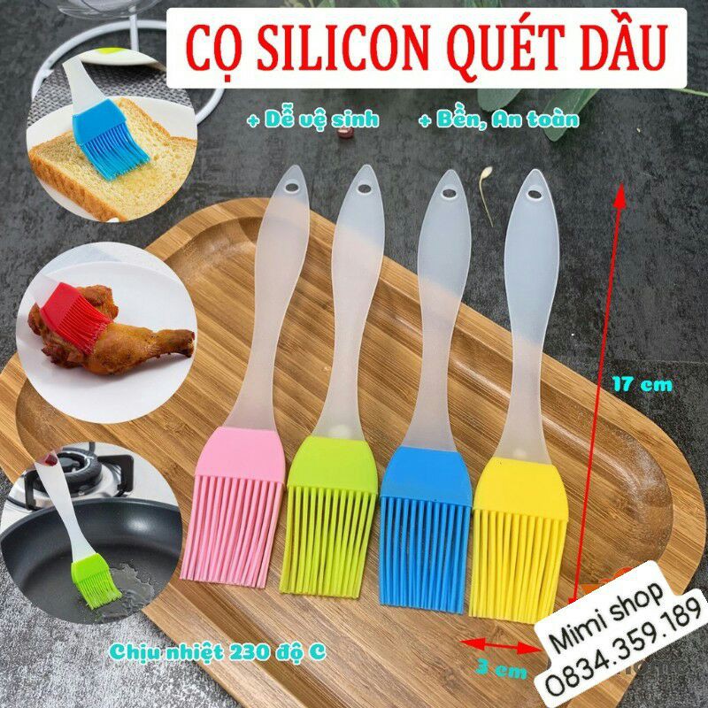 Chổi silicon quét dầu, trứng, bơ, mặt bánh... chịu nhiệt tốt