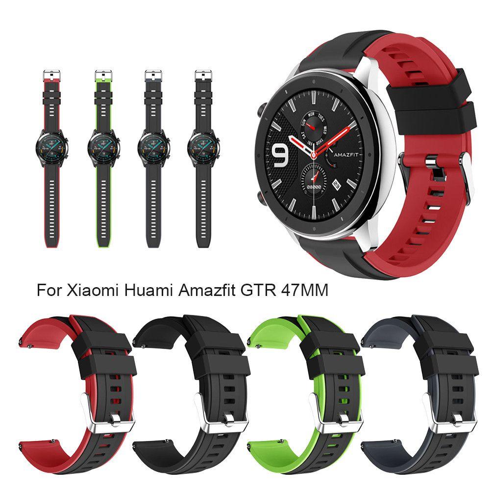 MYRONGVN Dây Đeo Thể Thao Bằng Silicone Thoáng Khí Cho Huami Amazfit GTR 47MM