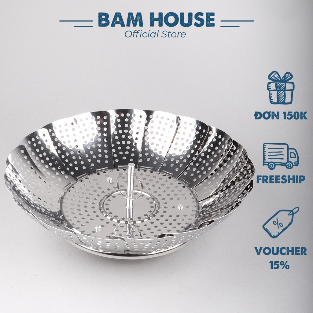 Vỉ Hấp Và Để Ráo Nước Trái Cây Inox Bam House Cao Cấp Dh01