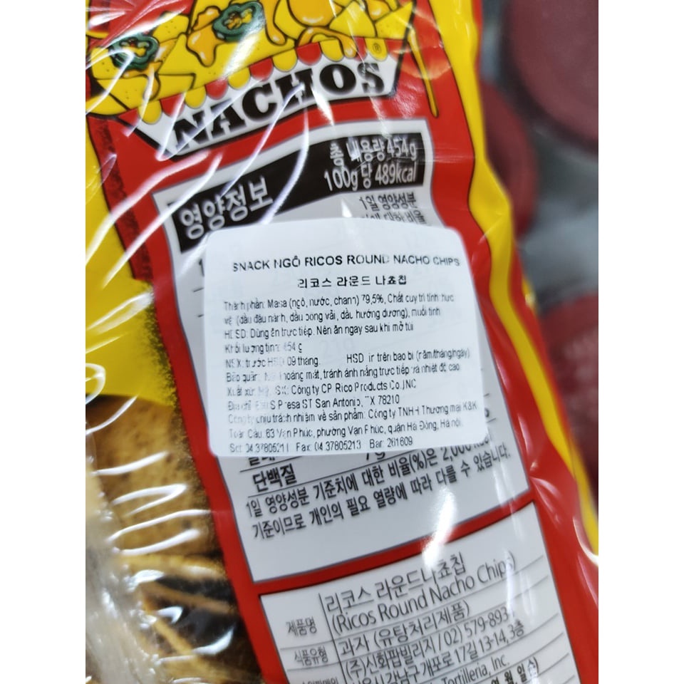 Snack ngô Nacho Chip 454g - 나초칩