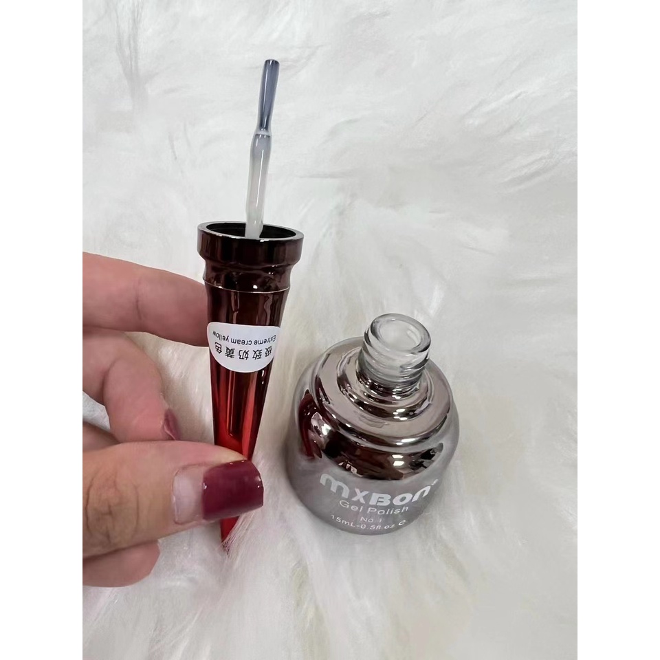 Sơn gel đen trắng, nước gạo, trắng ngà