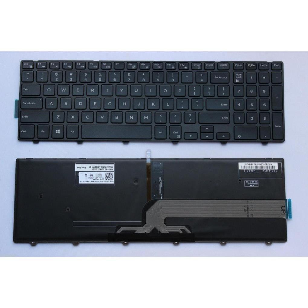 BÀN PHÍM LAPTOP DELL Inspiron 15-3000 3541 3542 3543 3558 15-5000 5542 5543 5545 5547 5548 15 5000 5558 5555 5551-CÓ ĐÈN