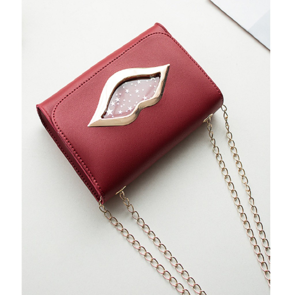 Túi đeo vai đôi môi mỹ nhân cực đẹp phong cách Hàn Quốc BÁN LÃI TÌNH CẢM | BigBuy360 - bigbuy360.vn