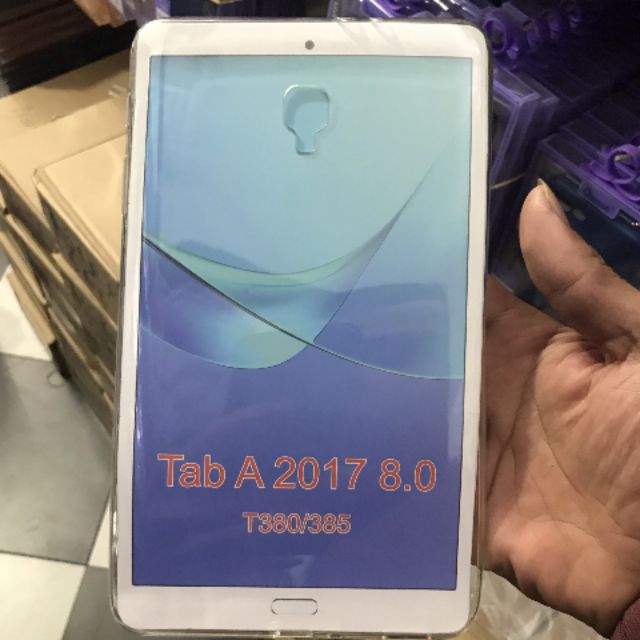 [Mã ELORDER5 giảm 10k đơn 20k] Ốp lưng silicon samsung tab A 8.0 2017 ( T380 / T385 )