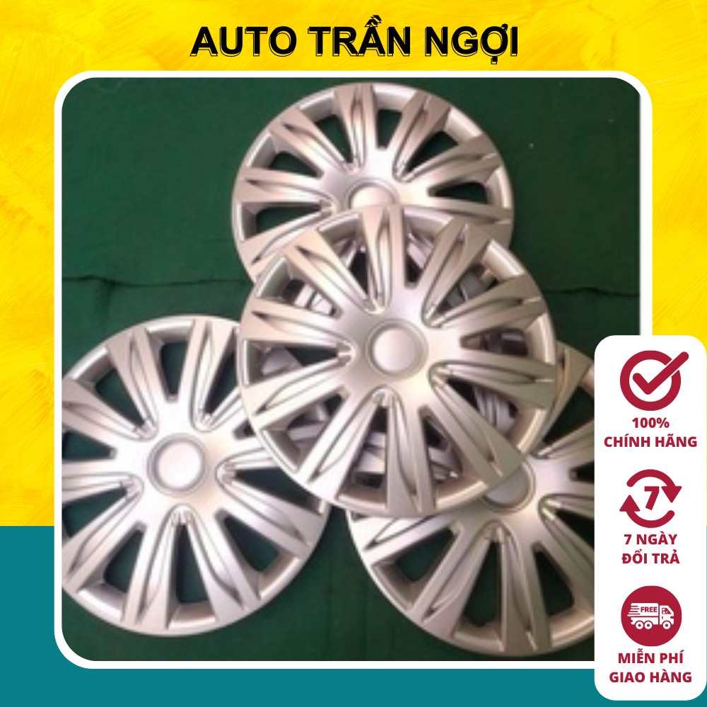 Ốp Chụp Mâm (Lazang ) Xe Ô Tô Giả Vành Đúc R14 - 14Inch - Set 4 Cái - AUTO TRẦN NGỢI