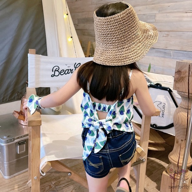 Áo Hai Dây Thời Trang Mùa Hè Hàn Quốc Cho Bé Gái