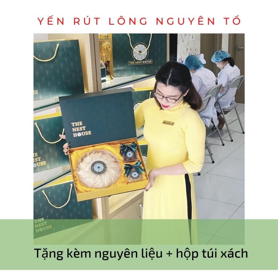 Yến rút lông nguyên tổ xuất khẩu - yến sào cao cấp The Nest House