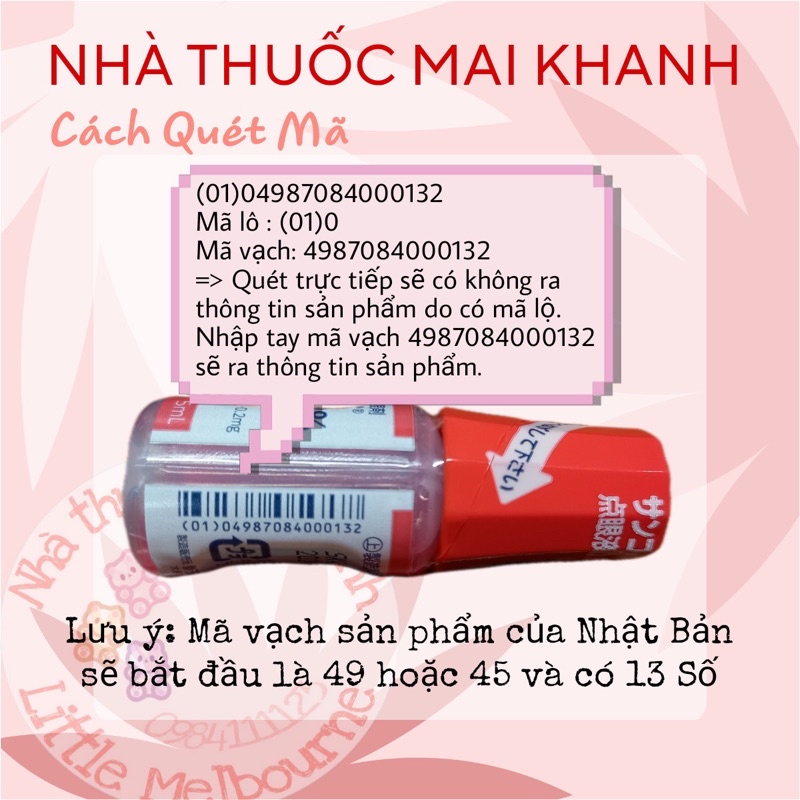 Nhỏ Mắt Sancoba Nhật Bản Chống Cận Thị 5ml