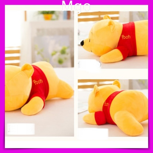 Gối Ôm Gấu Bông Dáng Dài Mềm Mại Hình Hoạt Hình Gấu POOH DISNEY Nằm Ngộ Nghĩnh Đáng Yêu Cao Cấp 50Cm