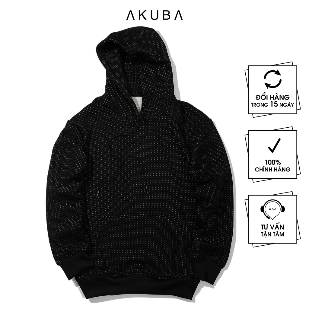 Áo khoác hoodie nam AKUBA form oversize, chất liệu dày dặn, bền màu | 01J0073