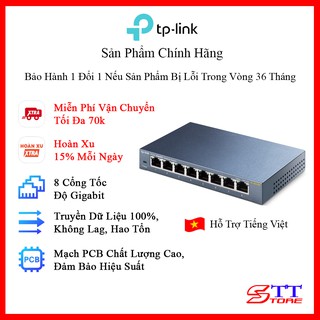 Bộ chia mạng tp-link tl-sg108 switch 8 cổng 10/100/1000mbps desktop - hàng chính hãng
