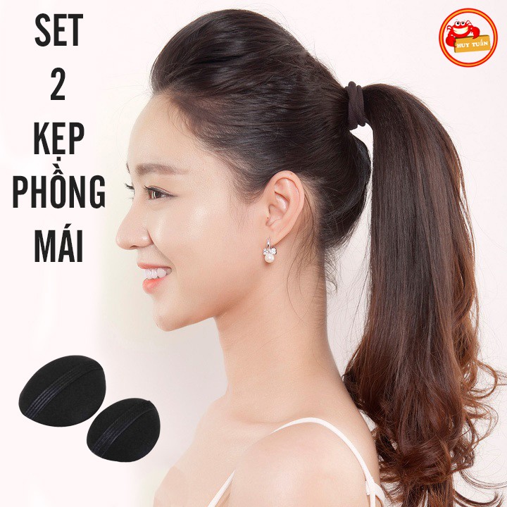 Set 2 miếng đệm phồng tóc mái loại tròn cho chị em (DPM02)