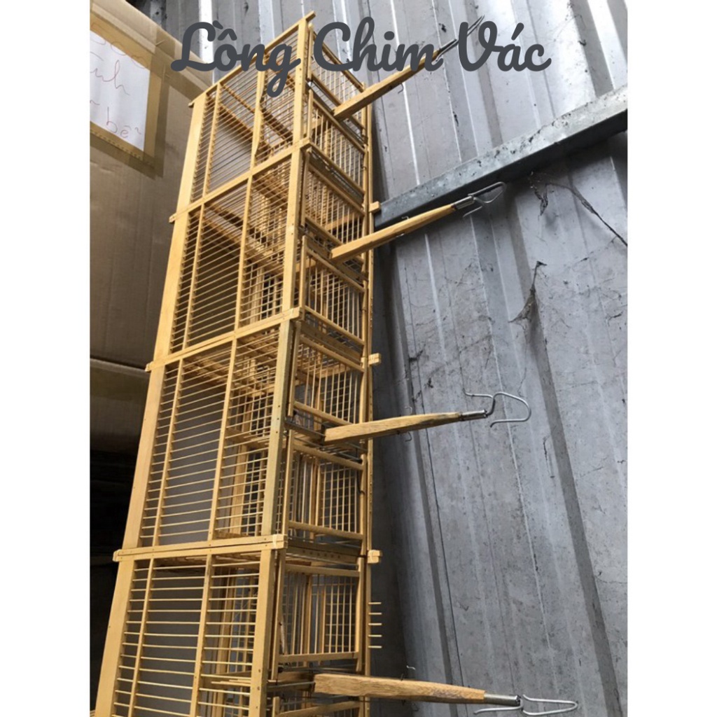 Lồng Bẫy Khuyên gỗ Huế 2 cửa - Lồng Chim Vác