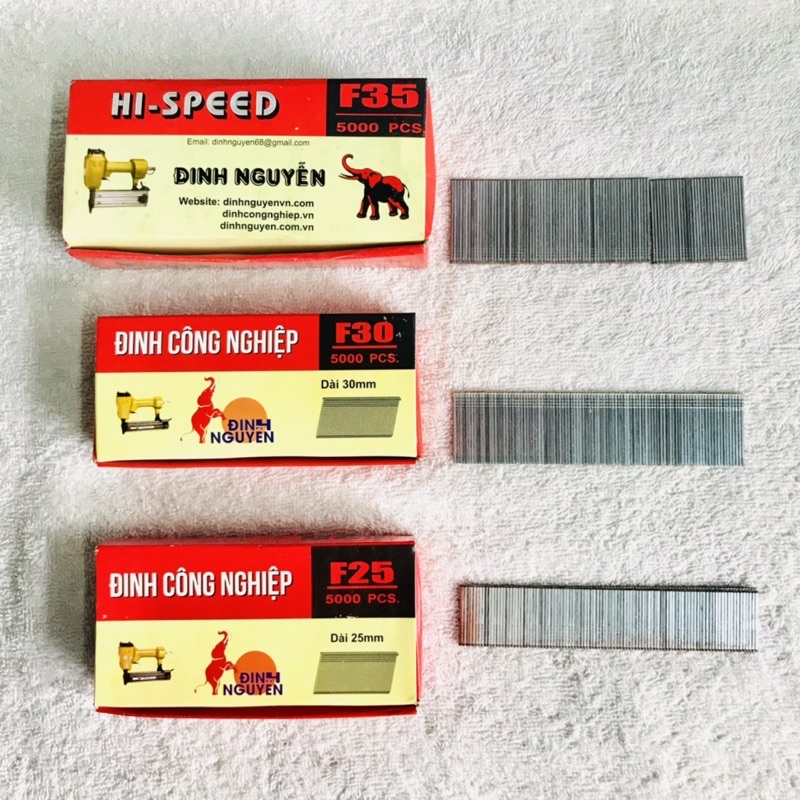 Đinh bắn gỗ, đinh công nghiệp ĐINH NGUYỄN F25,F30,F35,F40,F50 hàng chất lượng loại 1