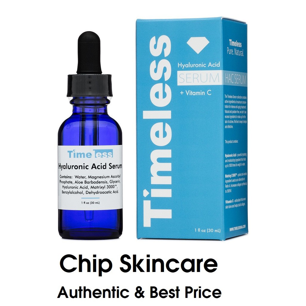 [Mẫu Mới] Hyaluronic Acid + Vitamin C Serum Cấp nước sáng da Timeless 30ml Chip Skincare | BigBuy360 - bigbuy360.vn