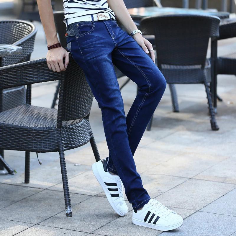 Quần Jeans nam co giãn nhiều nút kiểu slim fit trẻ trung