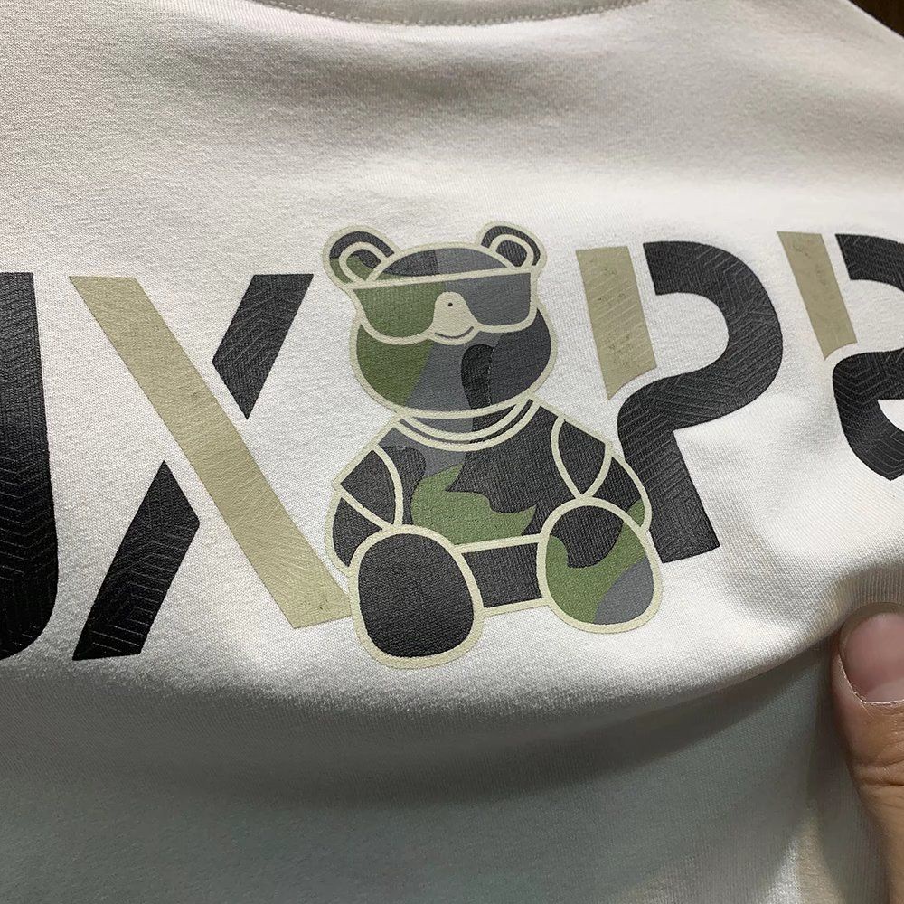 VANS Áo Thun 100% Cotton oversize Họa Tiết Gấu Ngắn Tay Thời Trang Mùa Hè Dành Cho Nam