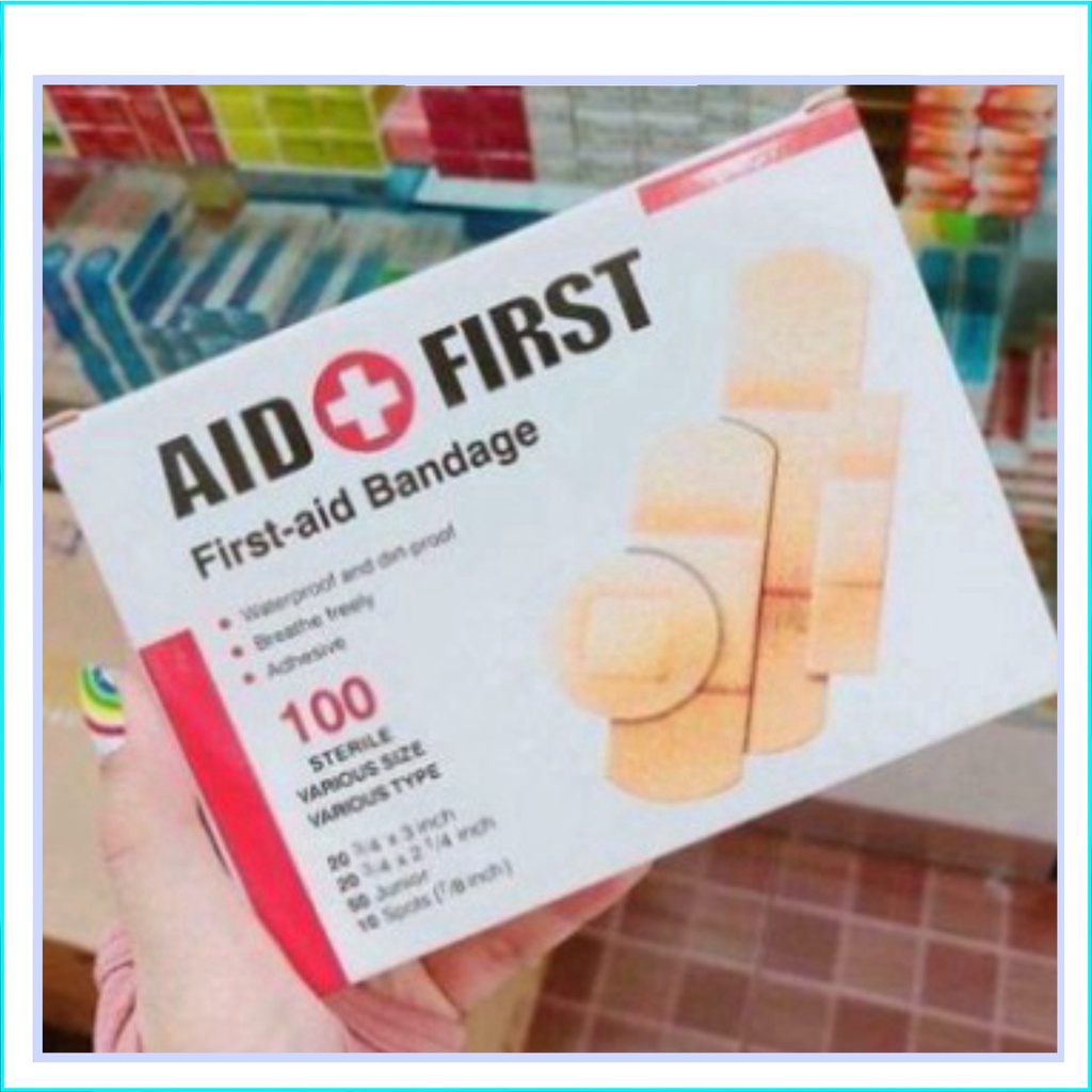 HỘP 100 MIẾNG URGO DÁN VẾT THƯƠNG AID FIRST CAO CẤP [HÀNG LOẠI 1]