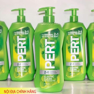 Dầu gội xả 2 trong 1 Pert Classic Clean Mỹ 1 lít