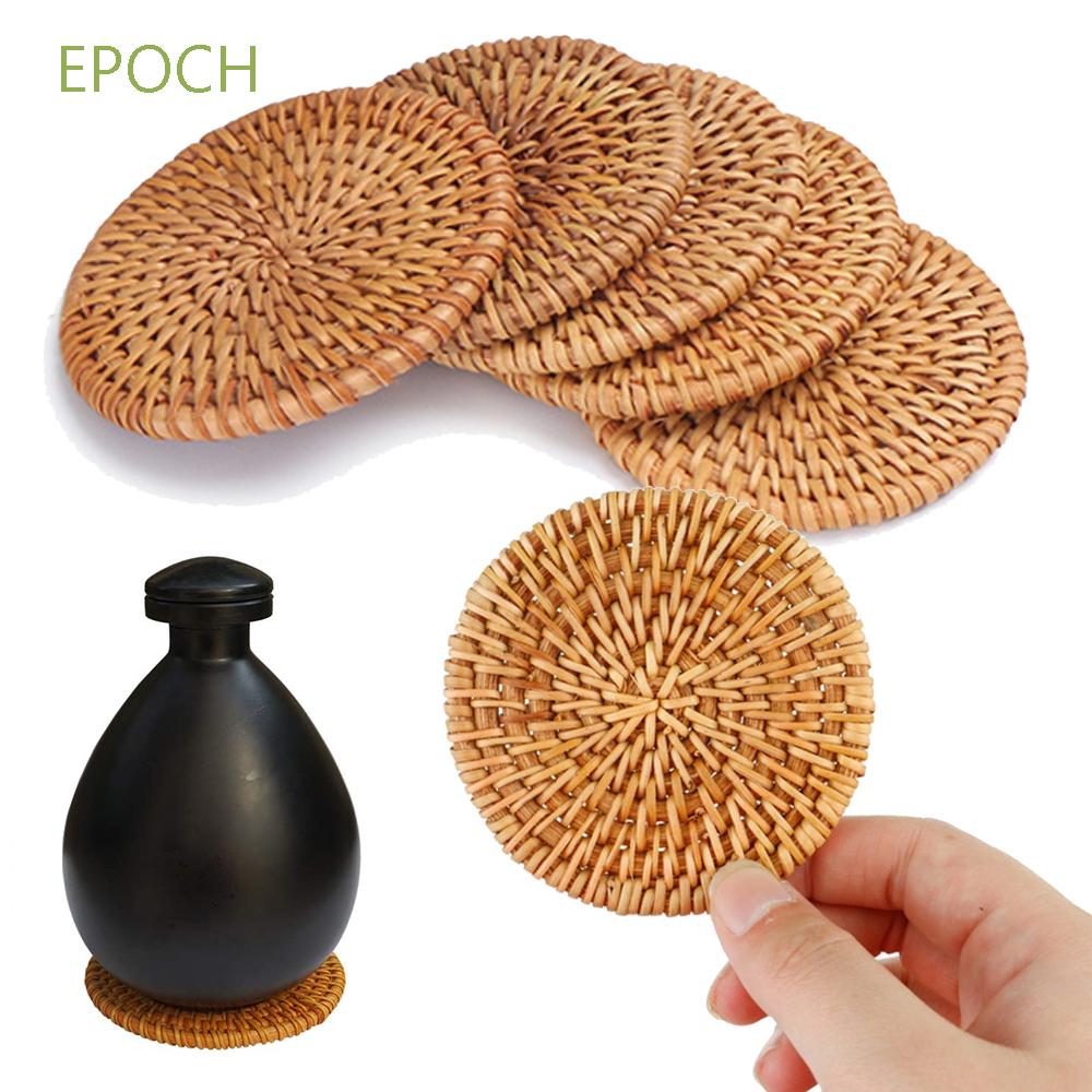 Đế lót ly bằng mây đan độc đáo