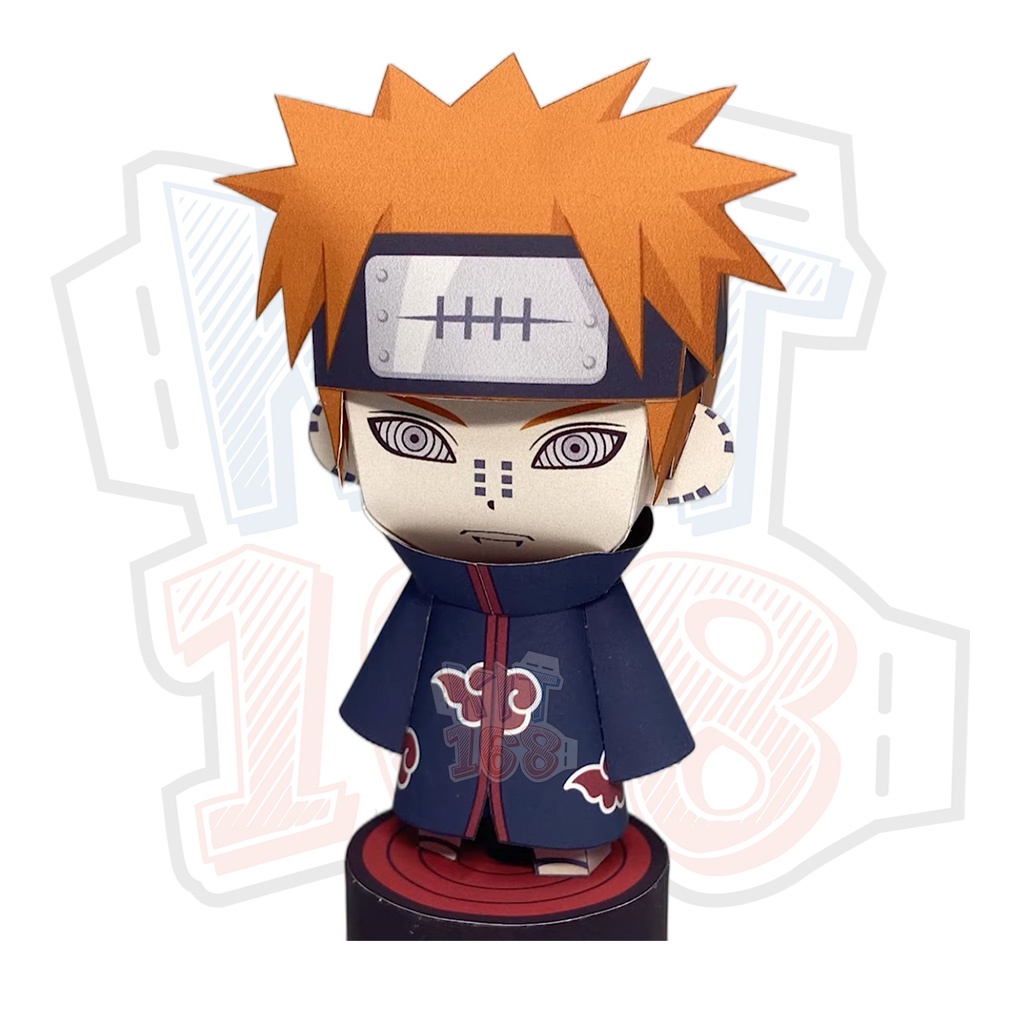 Mô hình giấy Anime Chibi Pain Tendo  - Naruto + kit hộp trang trí