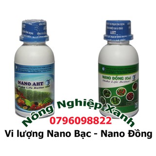 Vi lượng Nano Bạc - Nano Đồng (chuyên cho cây công nghiệp, ăn trái, rau màu)