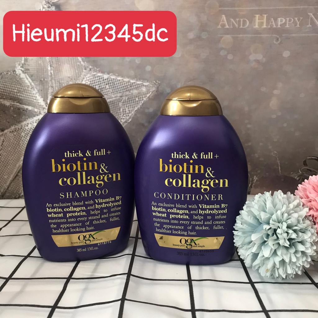 DẦU GỘI HOẶC XẢ BIOTIN COLLAGEN 385ML