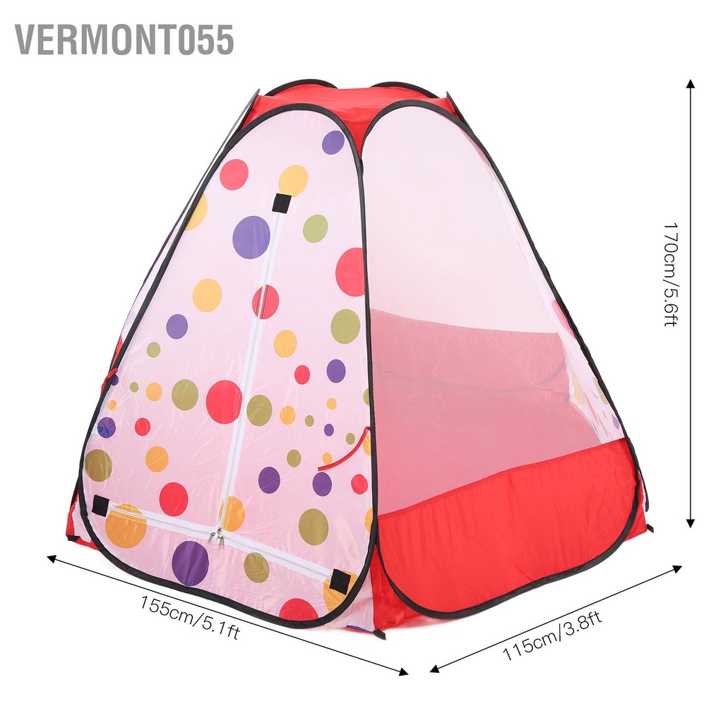 Có thể bán buôn Lều cho trẻ em di động Vui chơi vui giải trí ngoài trời trong nhà Đi cắm trại dã ngoại Tiệc Pajama Hàng giao ngayVermont055