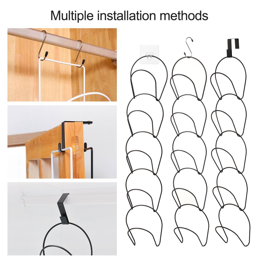 Móc Treo Quần Áo / Nón / Khăn Choàng / Túi Xách Gắn Tường Không Cần Khoan Nhiều Màu