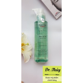 💖♥️ Sữa Rửa Mặt Eucerin Cho Da Dầu Mụn Eucerin Pro ACNE Solution Cleansing Gel 200ml 💖