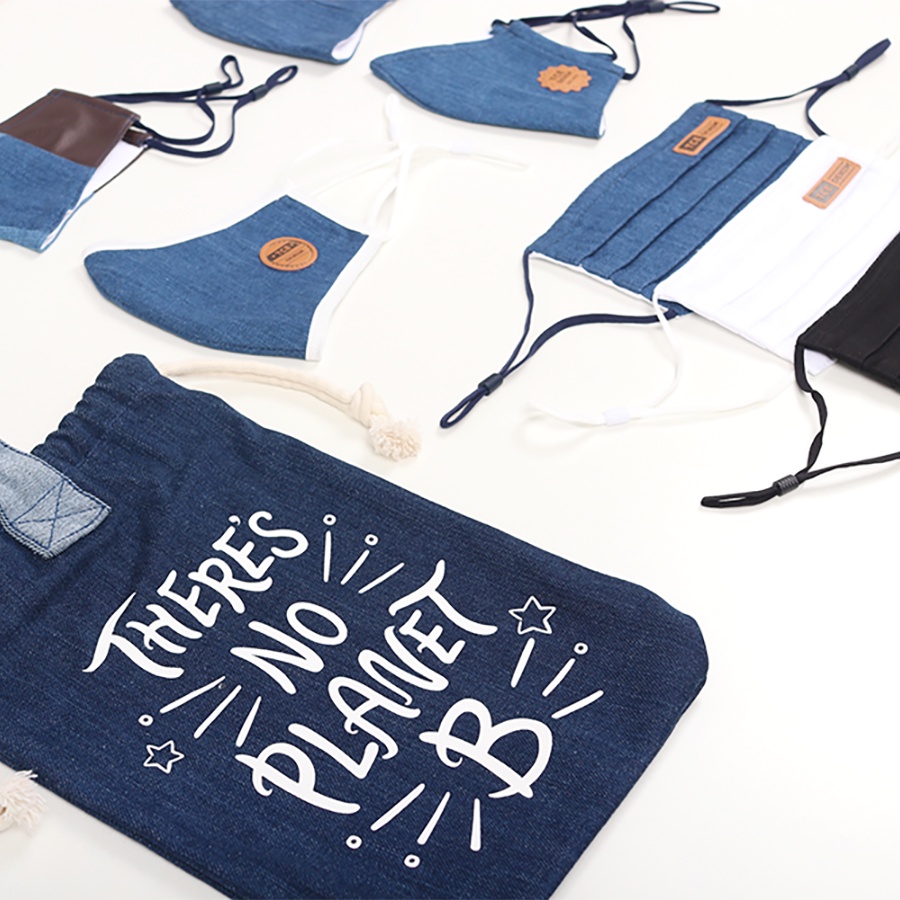 Khẩu Trang Denim Kháng Khuẩn 3 Lớp