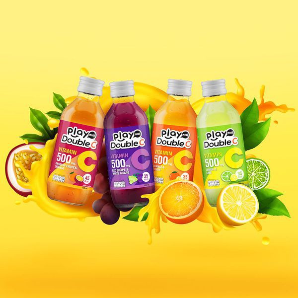Nước giải khát Play More Double C chai 160ml