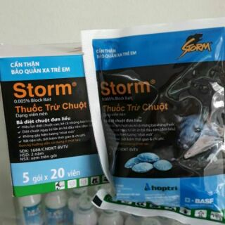 Bộ 2 thuốc diệt chuột STorm Đức