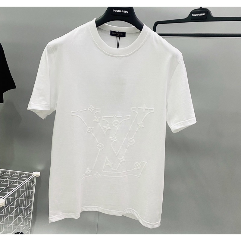 Áo phông cổ tròn có hoạ tiết đơn giản, Áo cộc tay mùa hè thời trang nam nữ phong cách hàn quốc btshop từ 45 đến 75 kg