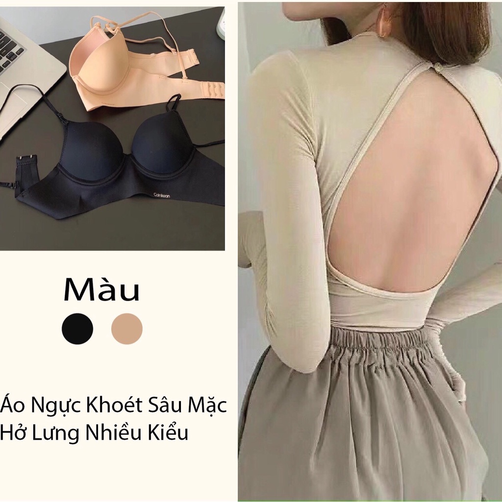 Áo lót chữ U mặc áo hở lưng SIÊU TIỆN DỤNG mút mỏng, có gọng, ôm sát, tôn dáng ngực, thoải mái, dễ chịu