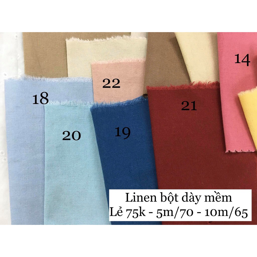Vải Linen Bột dày cao cấp 280gr mềm mịn