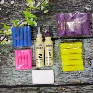 Thuốc uốn tóc tại nhà obsidian 3D hàn quốc 120ml + trục uốn chon size tặng giấy uốn