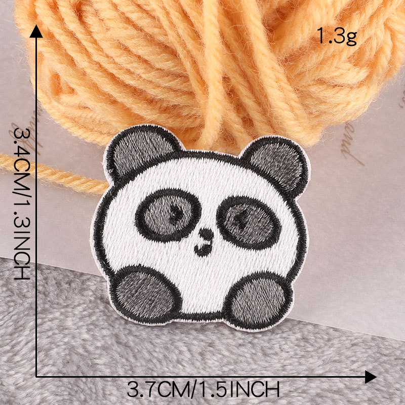 Miếng Dán Ủi Thêu Họa Tiết Hoạt Hình Gấu Dễ Thương Dùng Trang Trí Quần Áo DIY