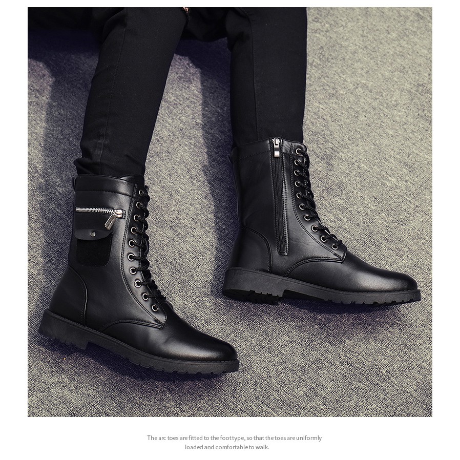 giày bốt cổ cao phong cách hàn quốc | BigBuy360 - bigbuy360.vn