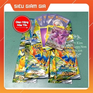 Combo 1 Dây Thẻ Bài Giấy Pokemon 12 Gói - Gói gồm 8 Thẻ