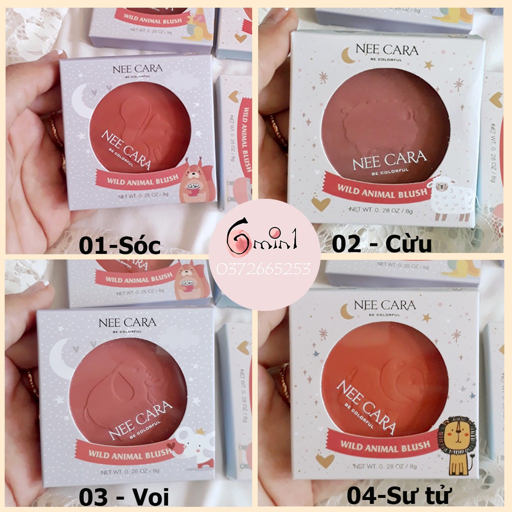 [NEW] Phấn Má Hồng Nee Cara Wild Animal Blush N323