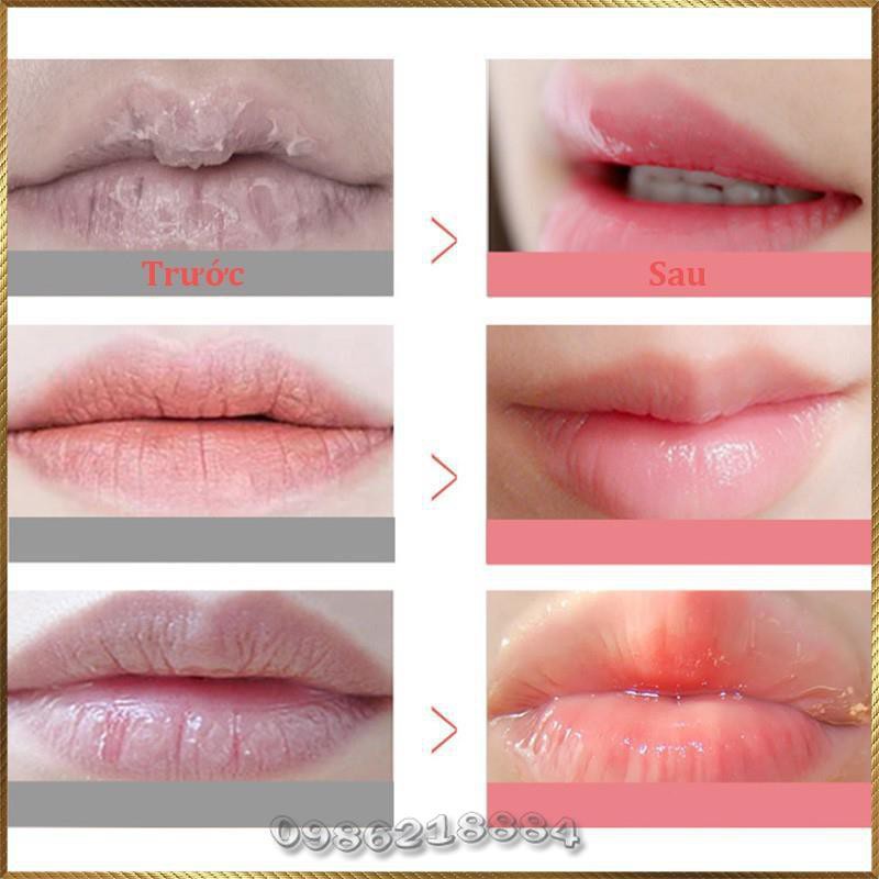 Mặt nạ ngủ môi kiêm son dưỡng dâu mật ong Pilaten Lip Mask chăm sóc môi PLM3