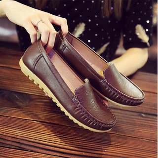 Giày lười nữ da mềm cao cấp, Giày mọi nữ (SP46)